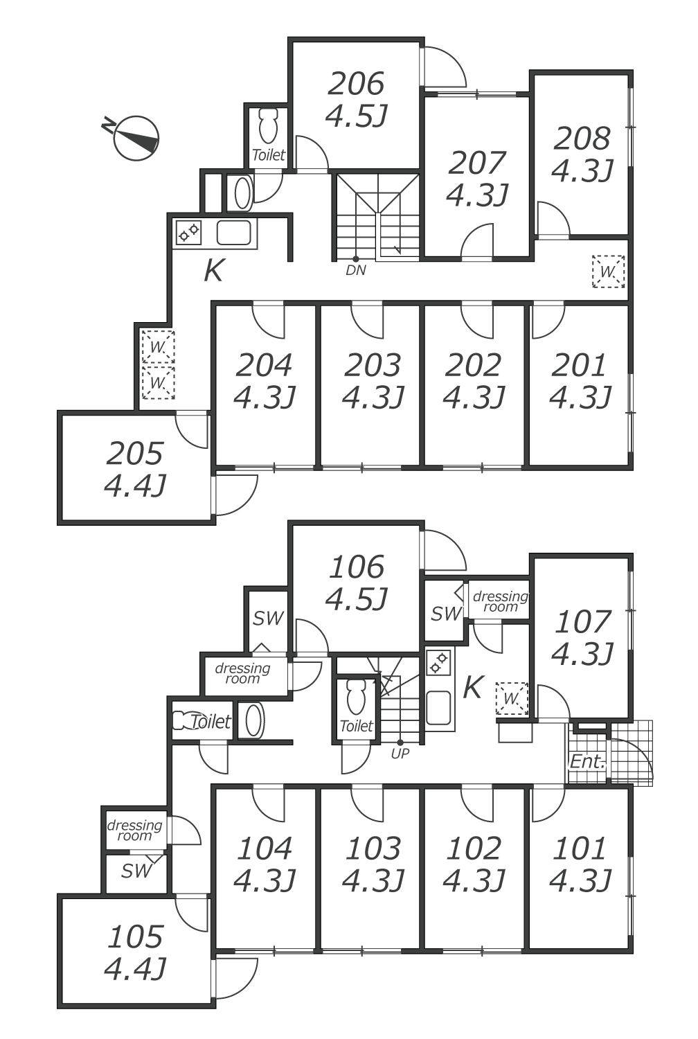 J83 TOKYO β 쿠가야마4間取り図