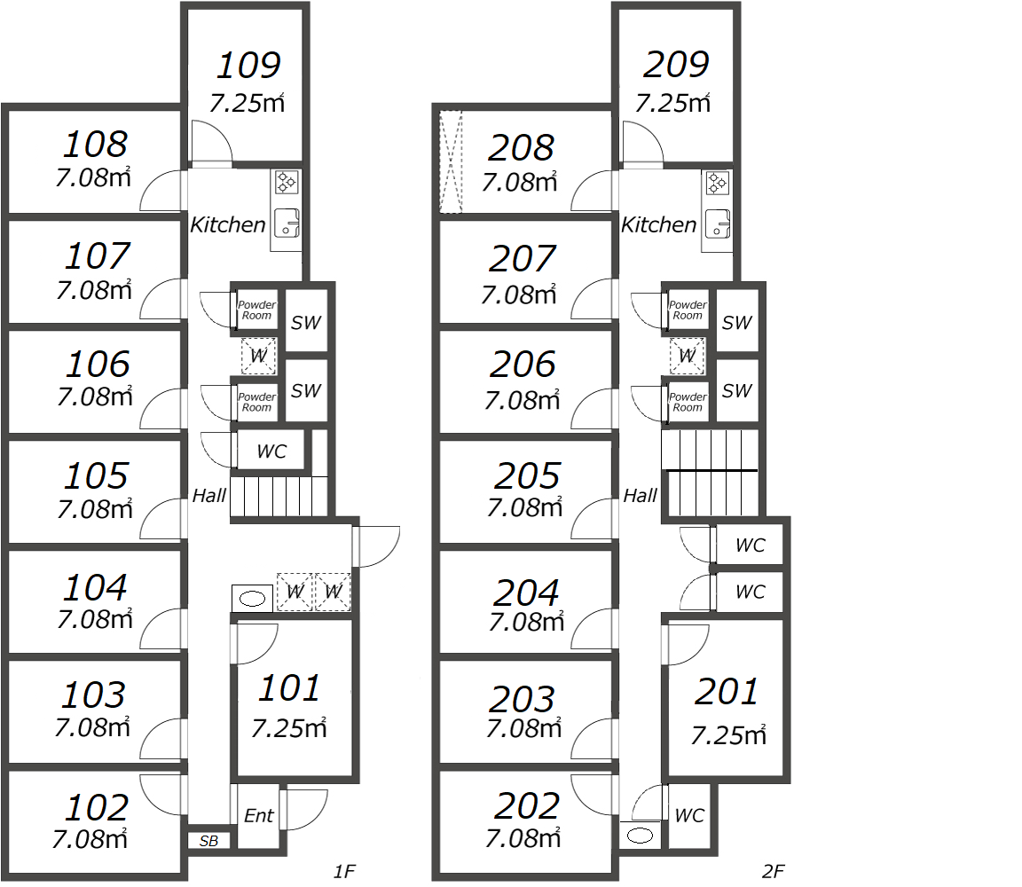 J184 TOKYO β 노가타7間取り図