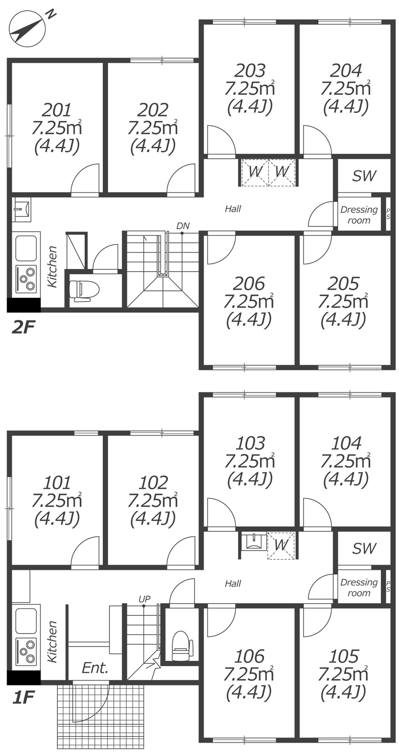 J268 TOKYO β 에이후쿠쵸3間取り図
