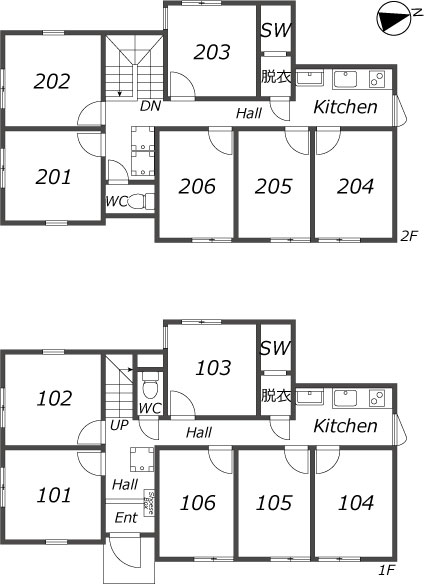 K39 TOKYO β 무사시사카이間取り図