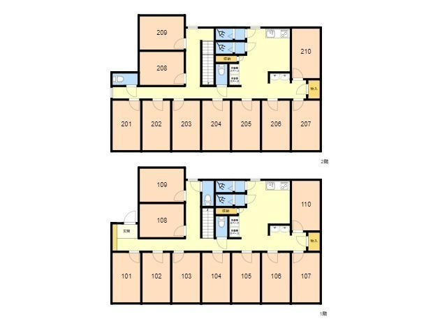 K68 TOKYO β 타케노츠카19間取り図