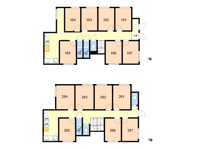K173 TOKYO β Zoshiki 2間取り図