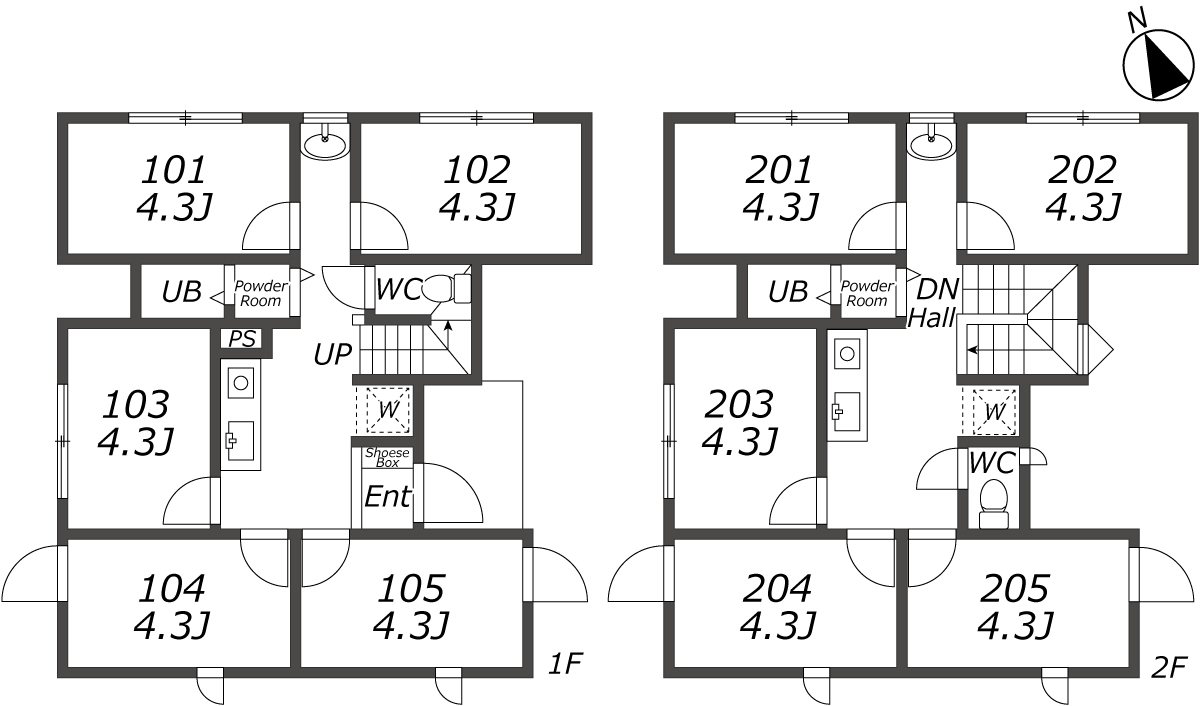 K87 TOKYO β 로카코엔間取り図