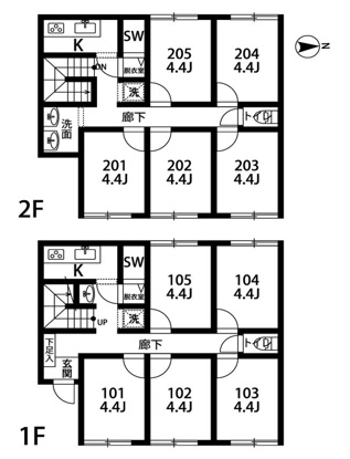 L35 TOKYO β Shimoigusa 1間取り図