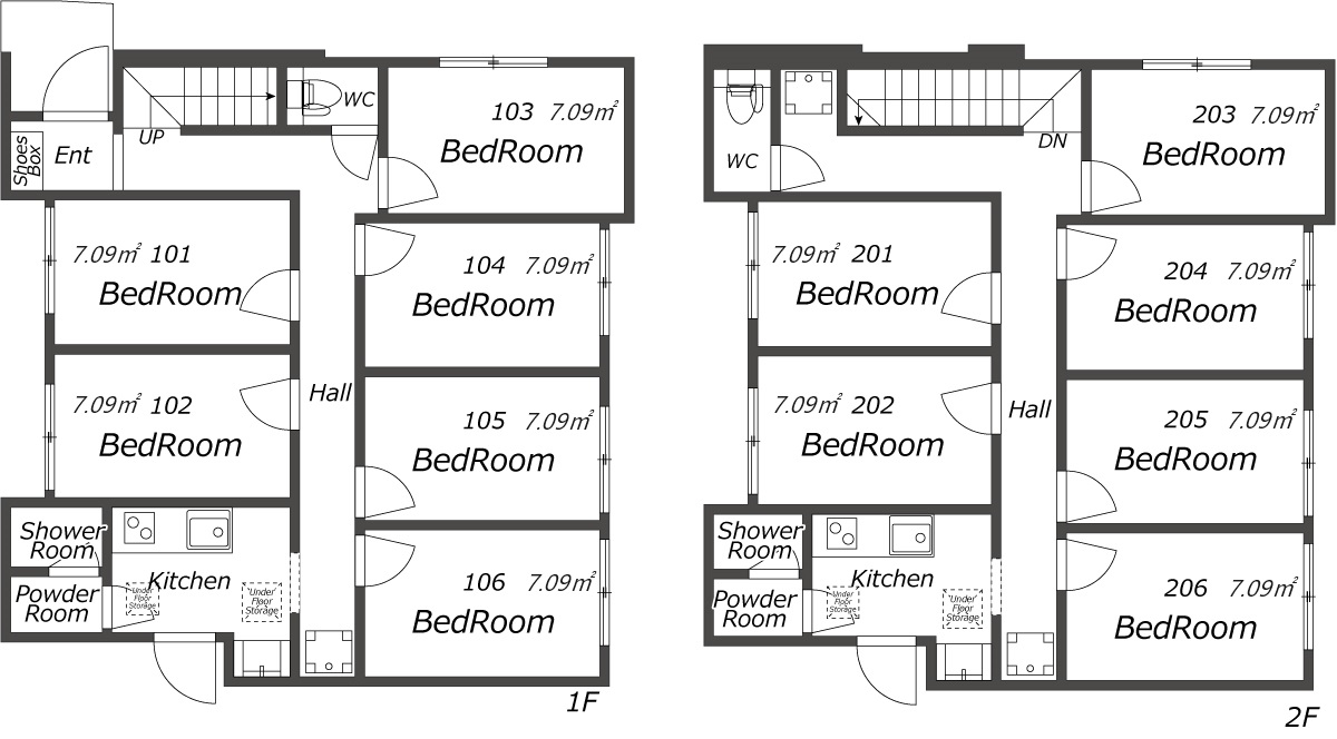 K171 TOKYO β 우메지마16間取り図