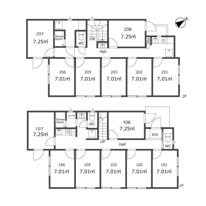 K202 TOKYO β 가쿠게이다이가쿠4間取り図