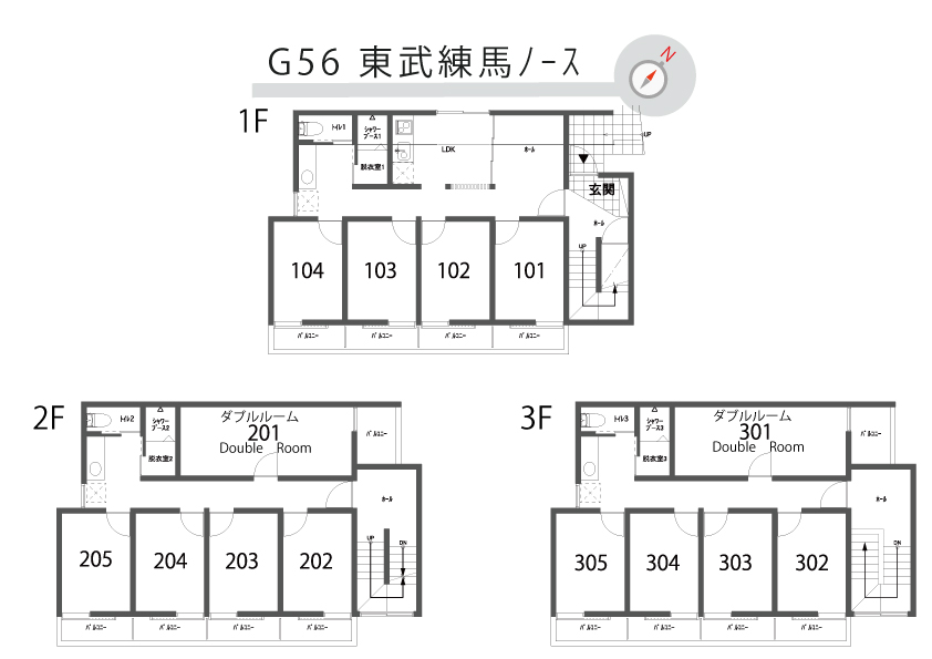 G56/F113 TOKYO β 東武練馬11間取り図