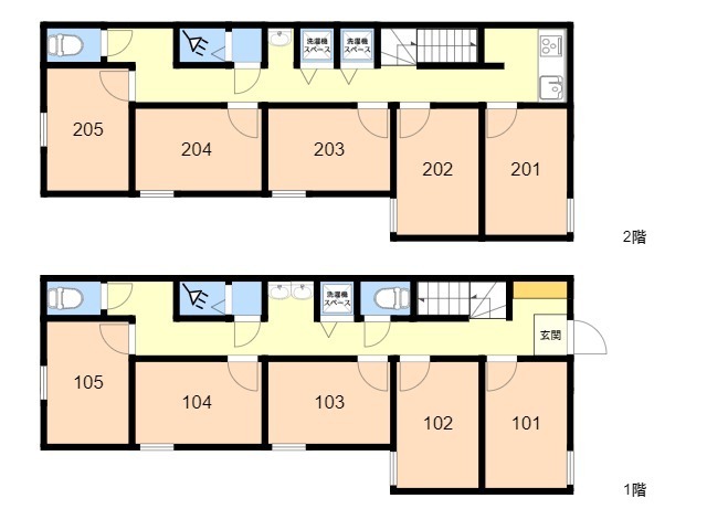 K214 TOKYO β 히가시후시미2間取り図