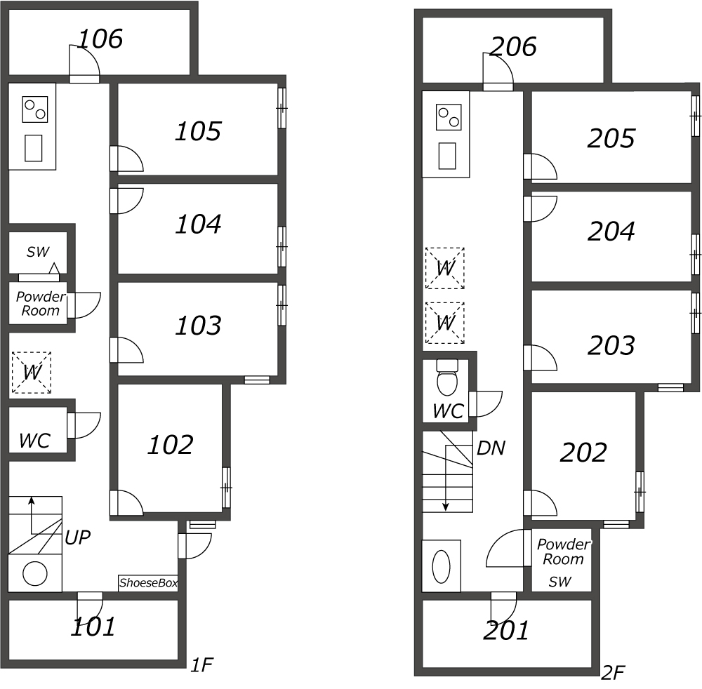 K227 TOKYO β 카마타2間取り図