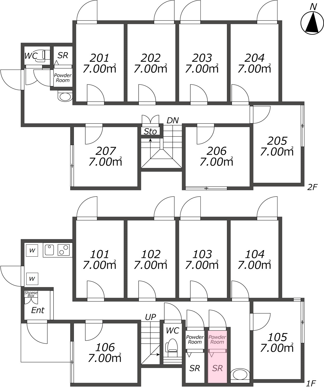 L104 TOKYO β 練馬春日町1間取り図