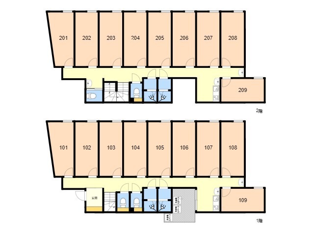 F37 TOKYO β 나카이타바시2間取り図