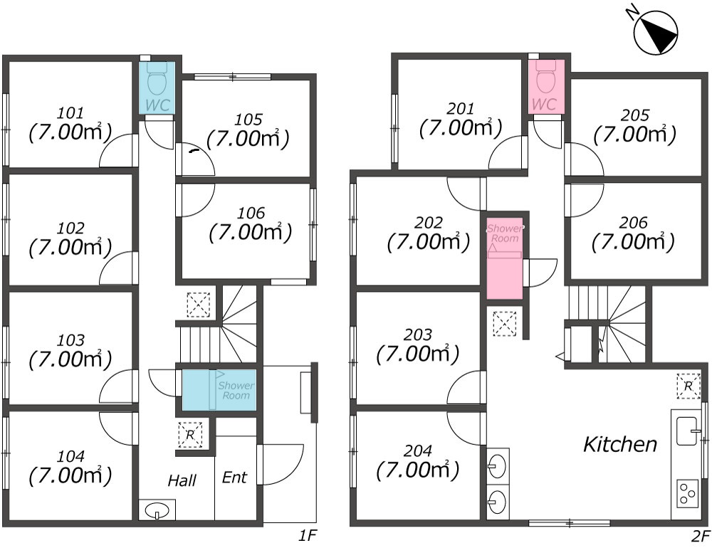 K441 TOKYO β 코호쿠5間取り図