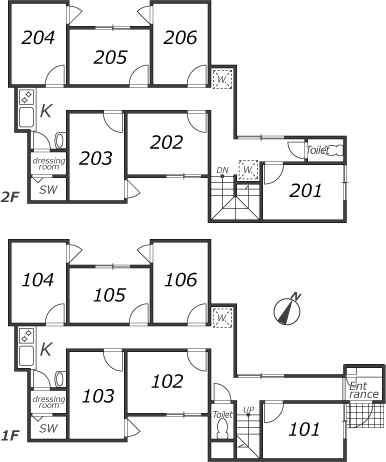 K450 TOKYO β 다이시마에10間取り図