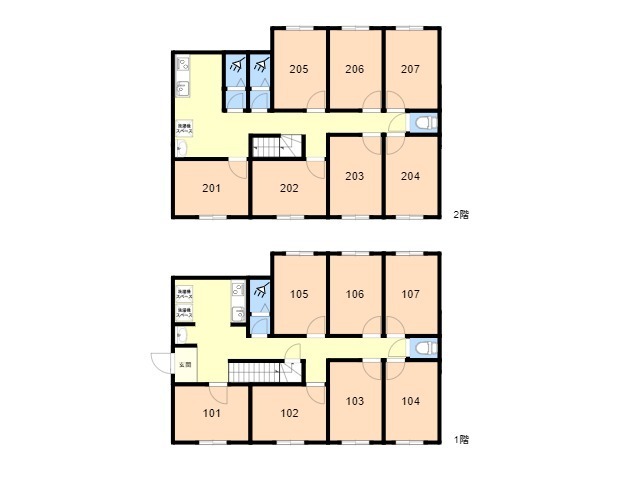 K489 TOKYO β 무사시세키8間取り図