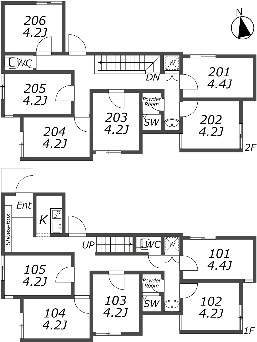 L225 TOKYO β 西小山間取り図