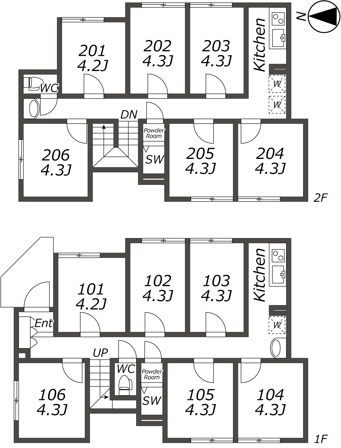 L328 TOKYO β Heiwajima 3間取り図