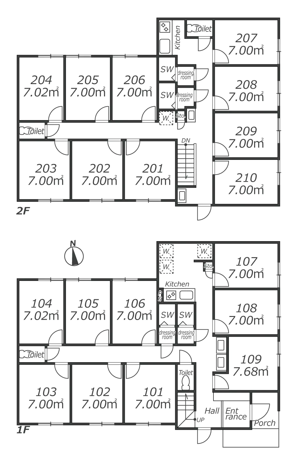 J261 TOKYO β Nerima-Takanodai 2間取り図
