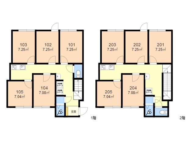 K34 TOKYO β Tsutsujigaoka 間取り図