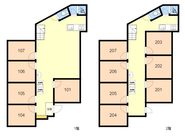 K94 TOKYO β Hasunuma 1間取り図