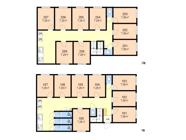 K299 TOKYO β Fujimigaoka 1間取り図