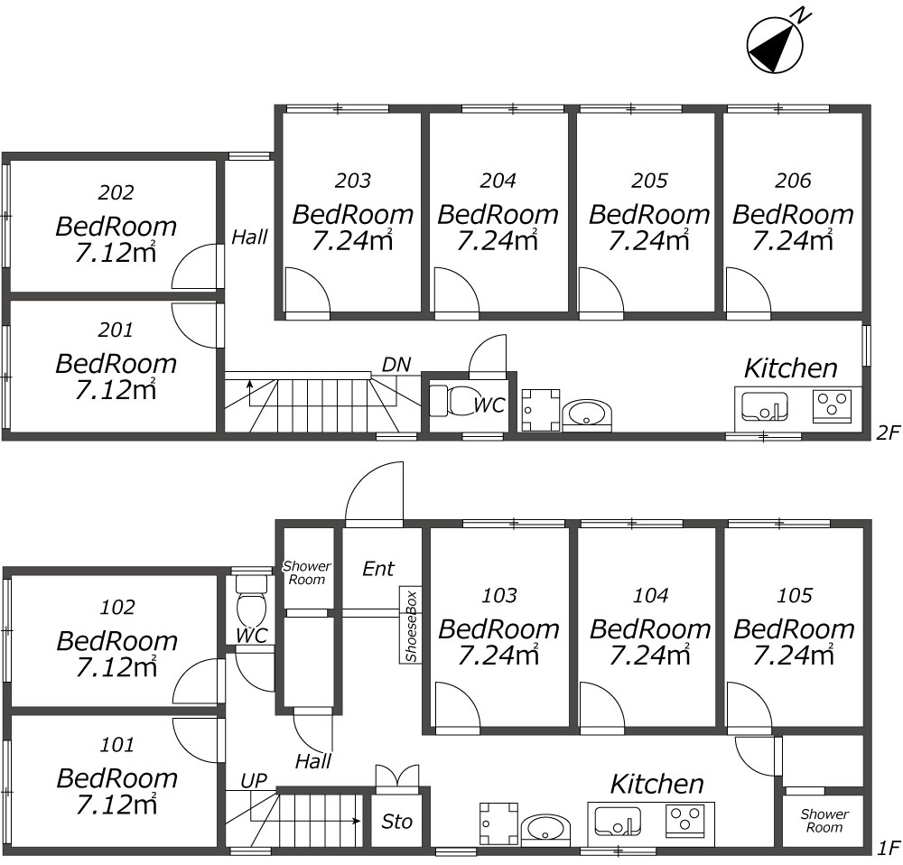 K310 TOKYO β Magome 3間取り図