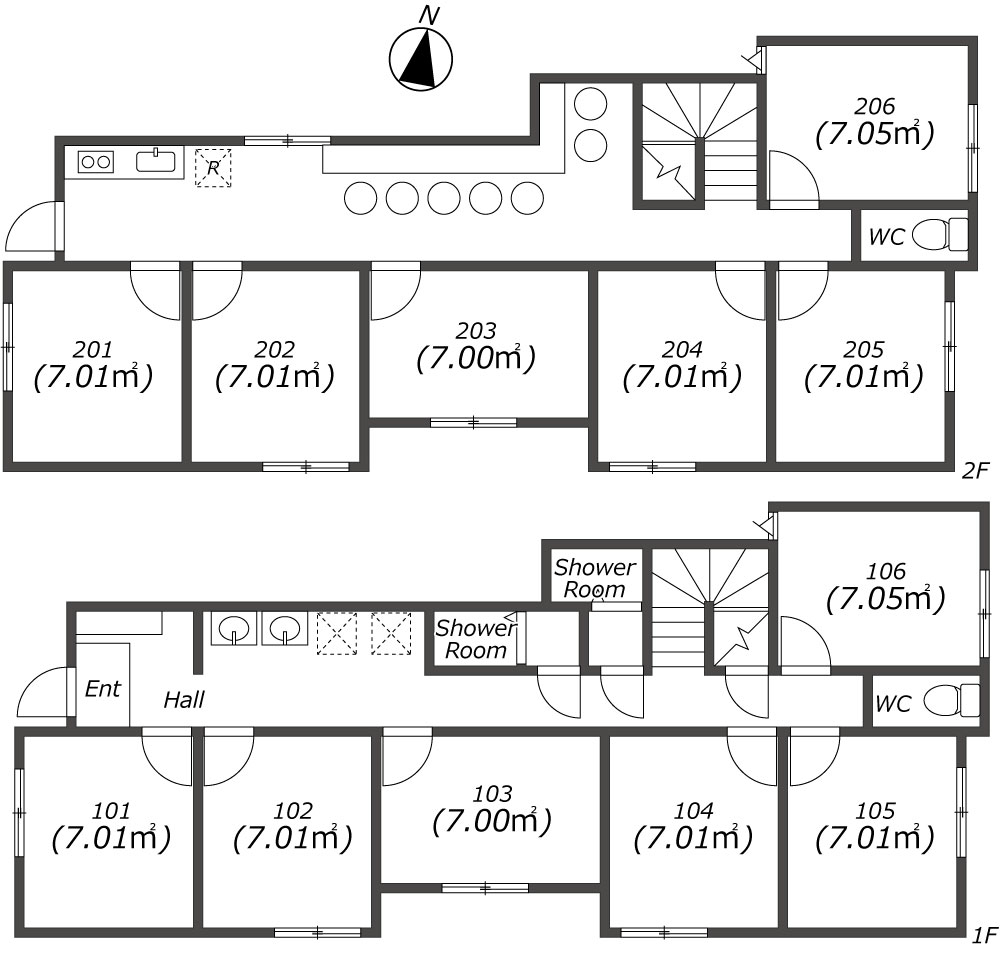 K74 TOKYO β 西新井15間取り図