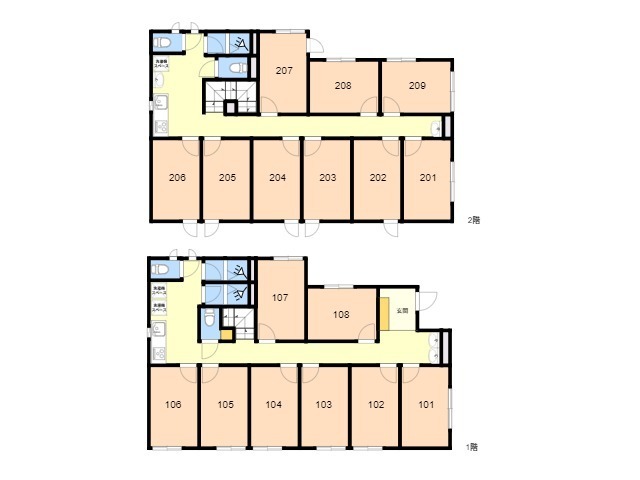 K522 TOKYO β 시모타카이도2間取り図
