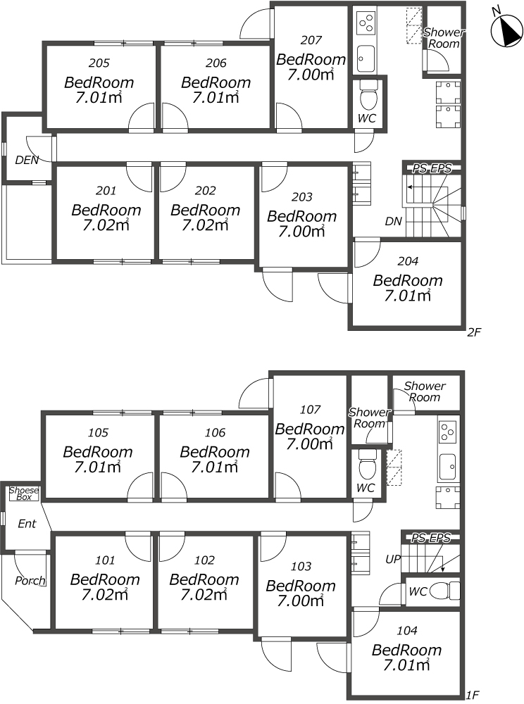 F72 TOKYO β 코쿠분지2間取り図