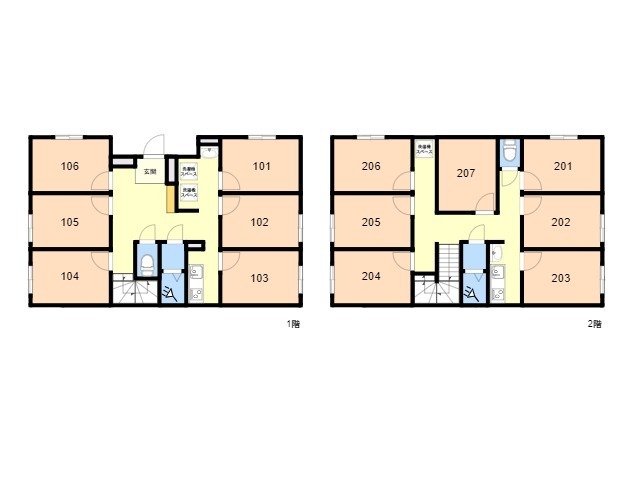 F105 TOKYO β 게이오타마가와間取り図