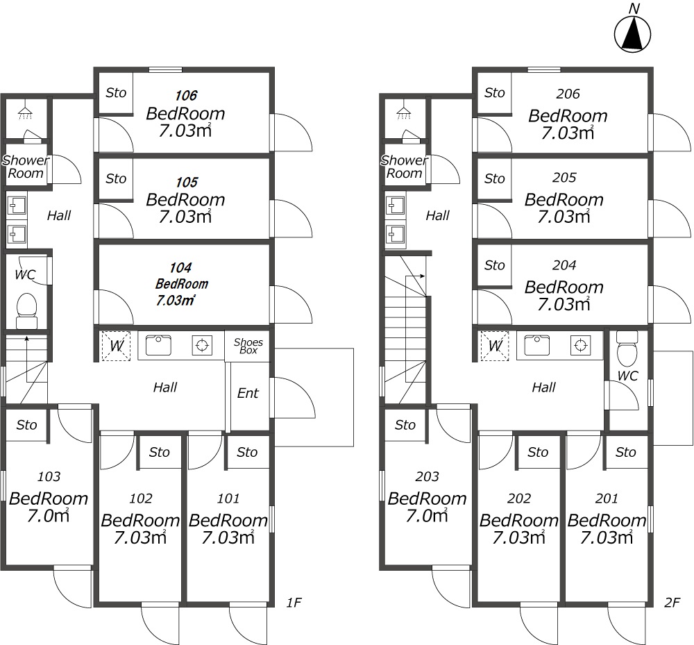 F73 TOKYO β 野方24間取り図