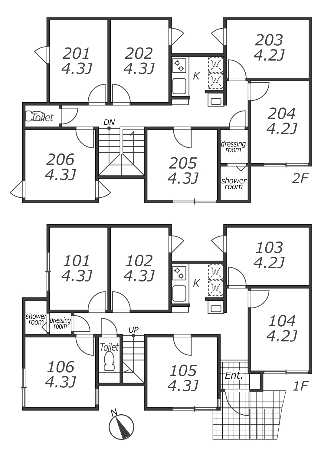 K336 TOKYO β 西太子堂間取り図