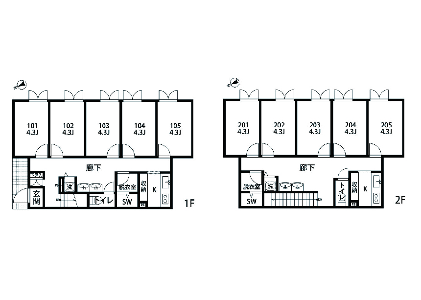 C26  Co-living house 喜多見間取り図