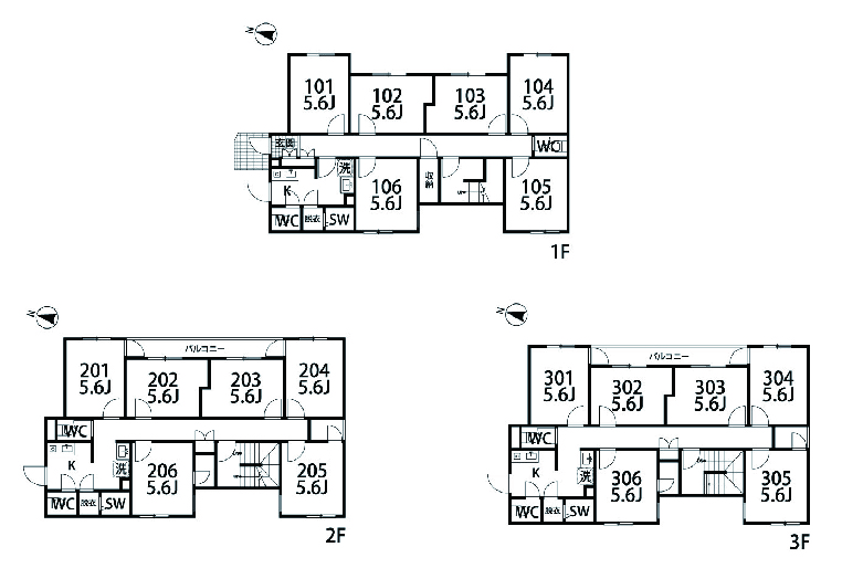 C16 co-living house Nerima-kasugacho間取り図