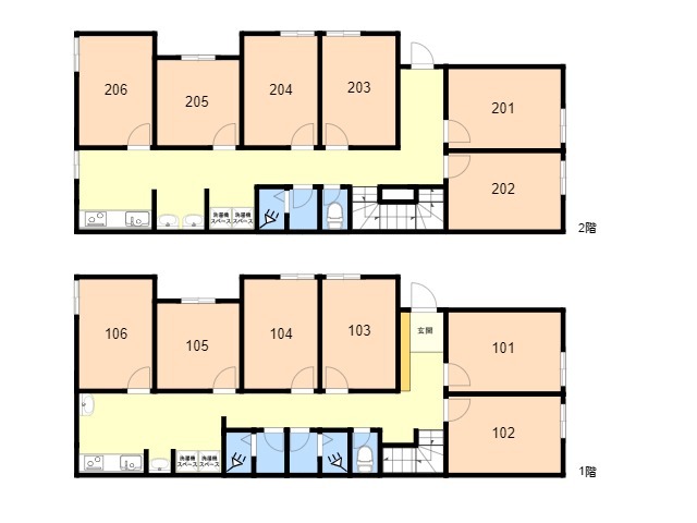K404 TOKYO β 八広間取り図