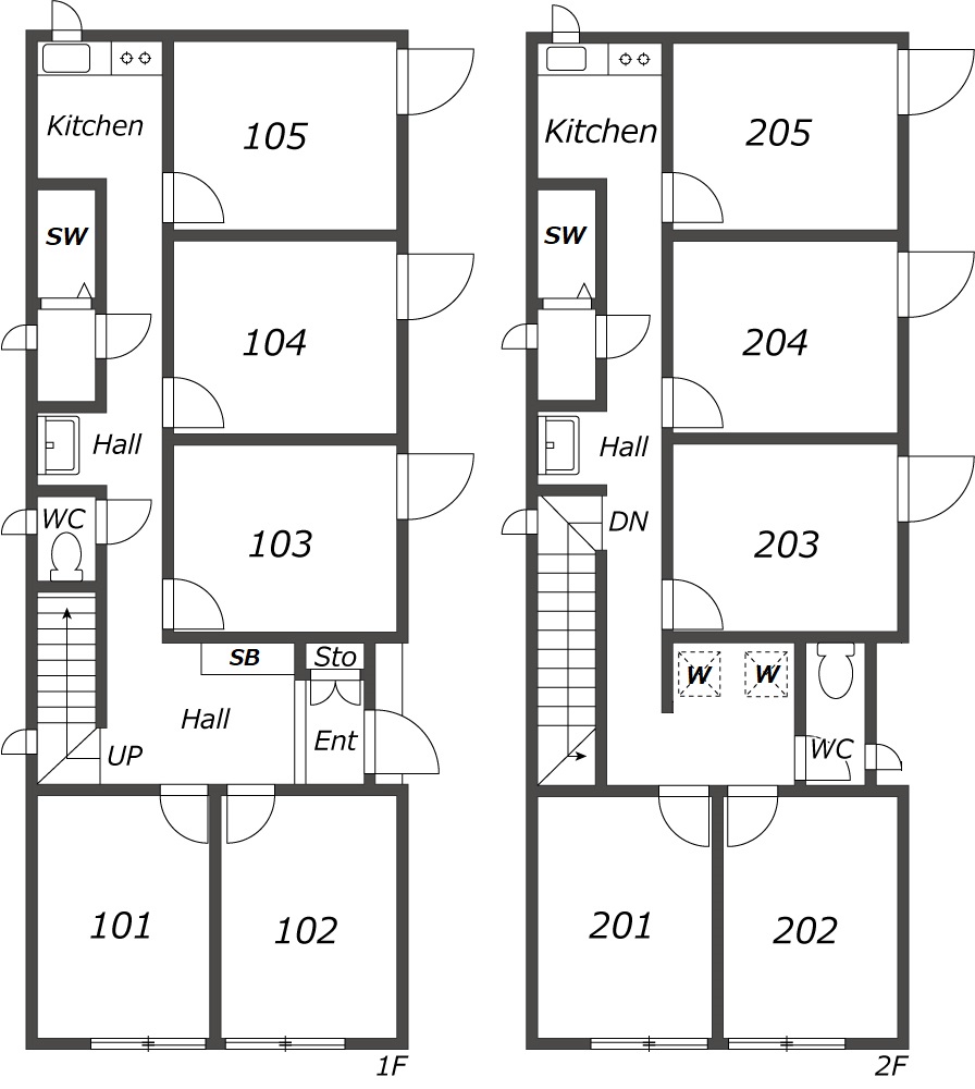 TOKYO β Numabe 1間取り図