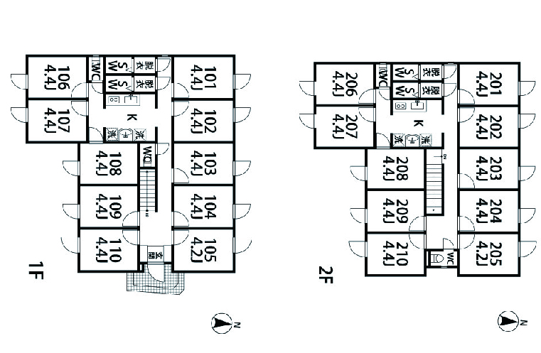 C15 Co-living house 祖師谷大蔵間取り図