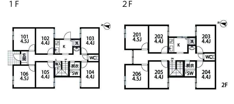 C25 co-living house Kami-itabashi 間取り図