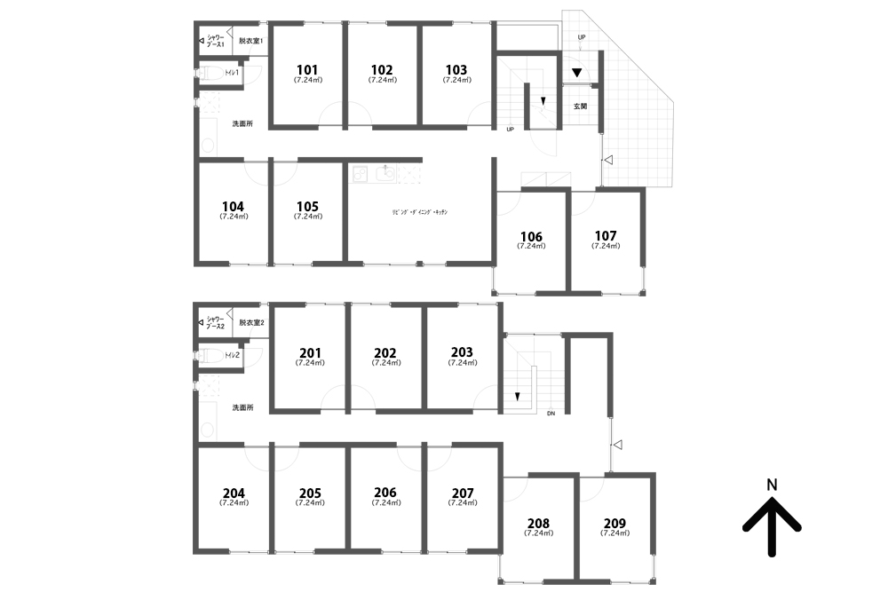 G70/J208 Tokyoβ 六町9間取り図