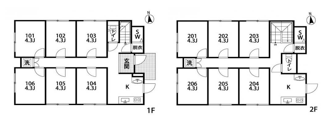 C45/J134 Tokyoβ 梅島4間取り図