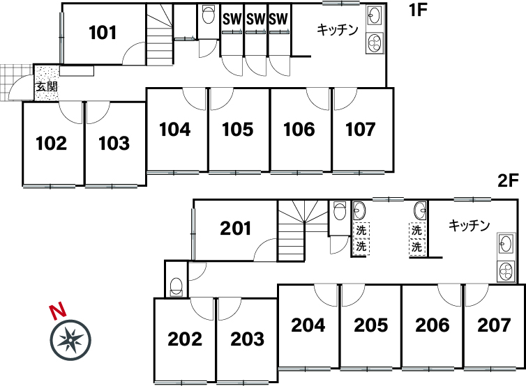 C69/K488 Tokyoβ 高円寺5間取り図