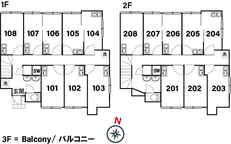 T10 CIRCLE TERRACE春日町壱番館間取り図